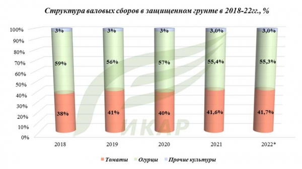 Овощи защищенного грунта итоги 2022 года Овощи защищенного грунта итоги 2022 года