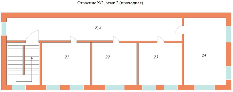 Холодильно-складской комплекс. Поэтажный план Строение №2, этаж 2